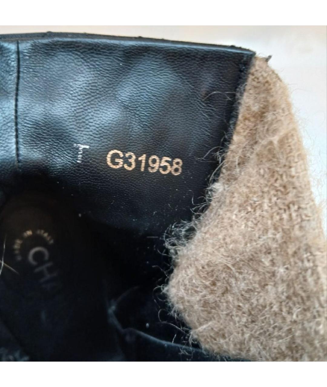 CHANEL Черные кожаные ботильоны, фото 7