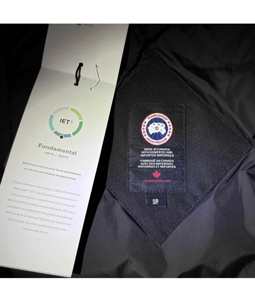 CANADA GOOSE Черная полиэстеровая парка, фото 4