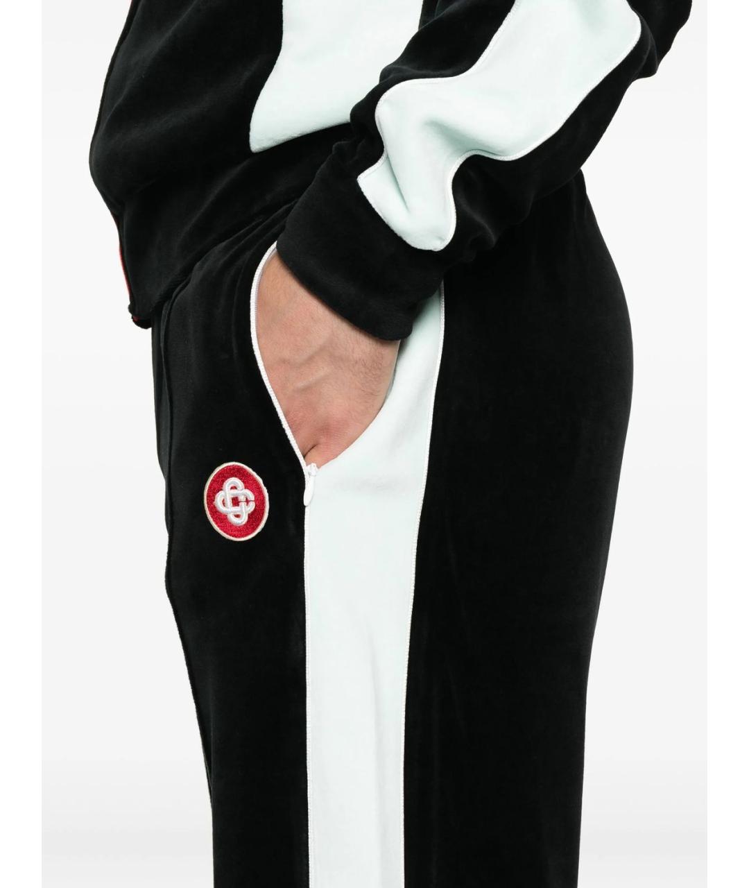 CASABLANCA Черные полиэстеровые повседневные брюки, фото 2