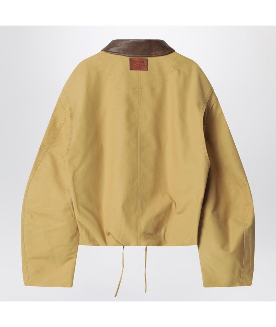 ACNE STUDIOS Бежевая хлопковая куртка, фото 2