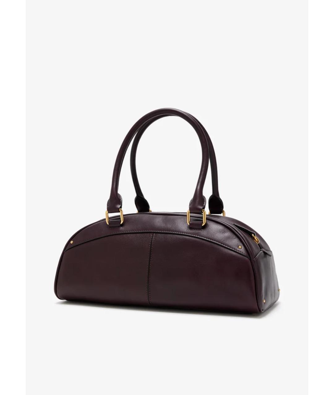 CHLOE Бордовая хлопковая сумка тоут, фото 3