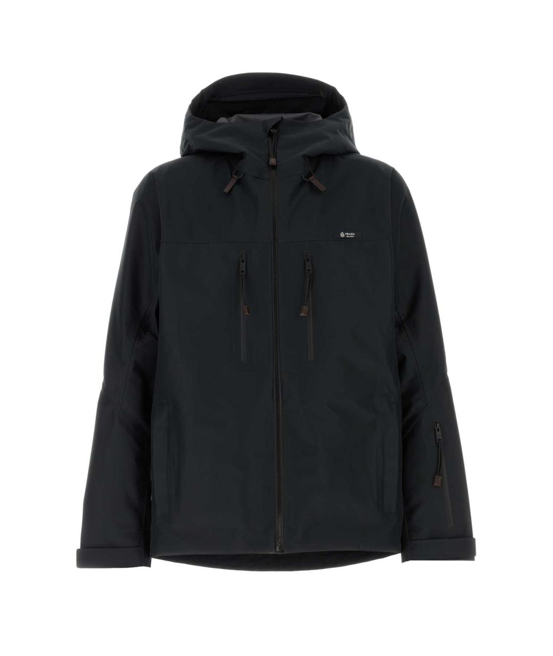 PRADA Черная полиэстеровая куртка, фото 1