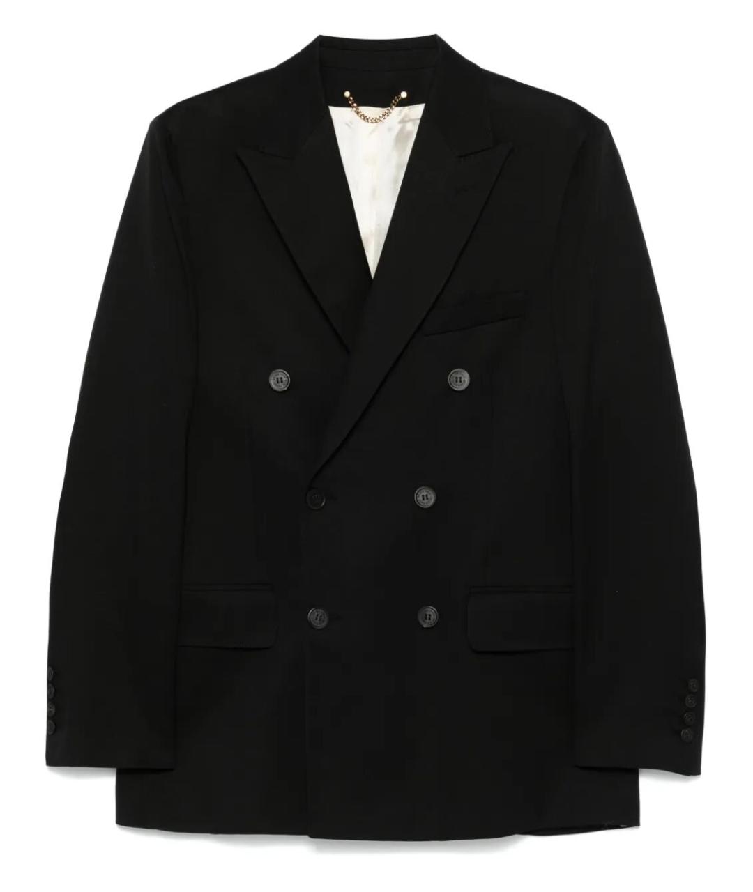 GOLDEN GOOSE DELUXE BRAND Черный шерстяной пиджак, фото 1