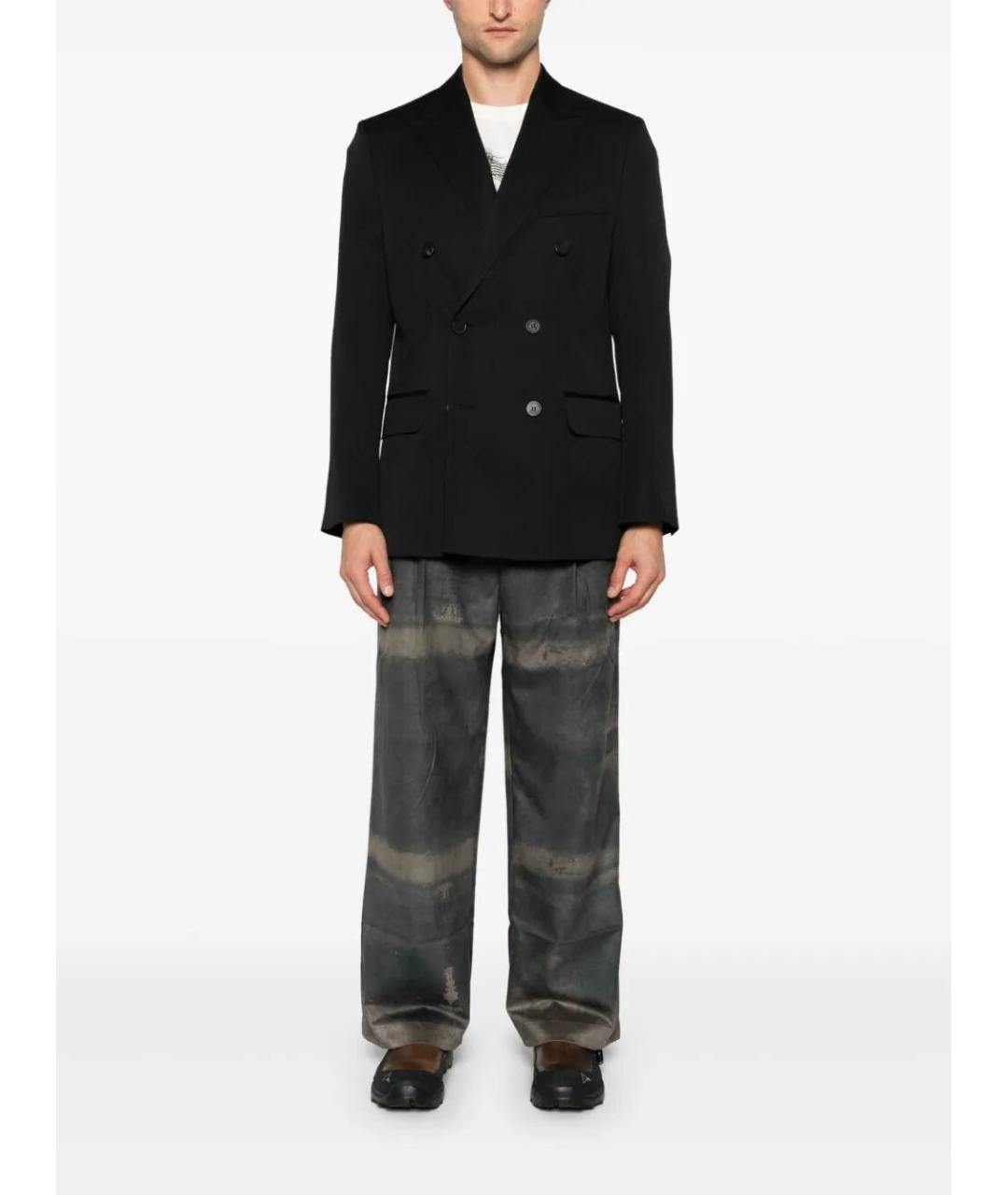 GOLDEN GOOSE DELUXE BRAND Черный шерстяной пиджак, фото 4