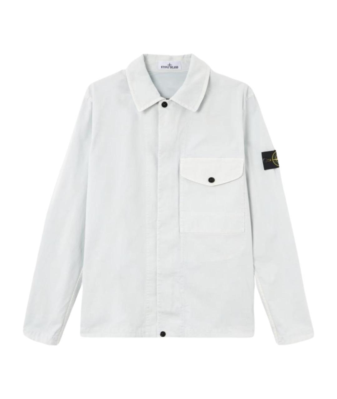 STONE ISLAND Голубая хлопковая кэжуал рубашка, фото 1