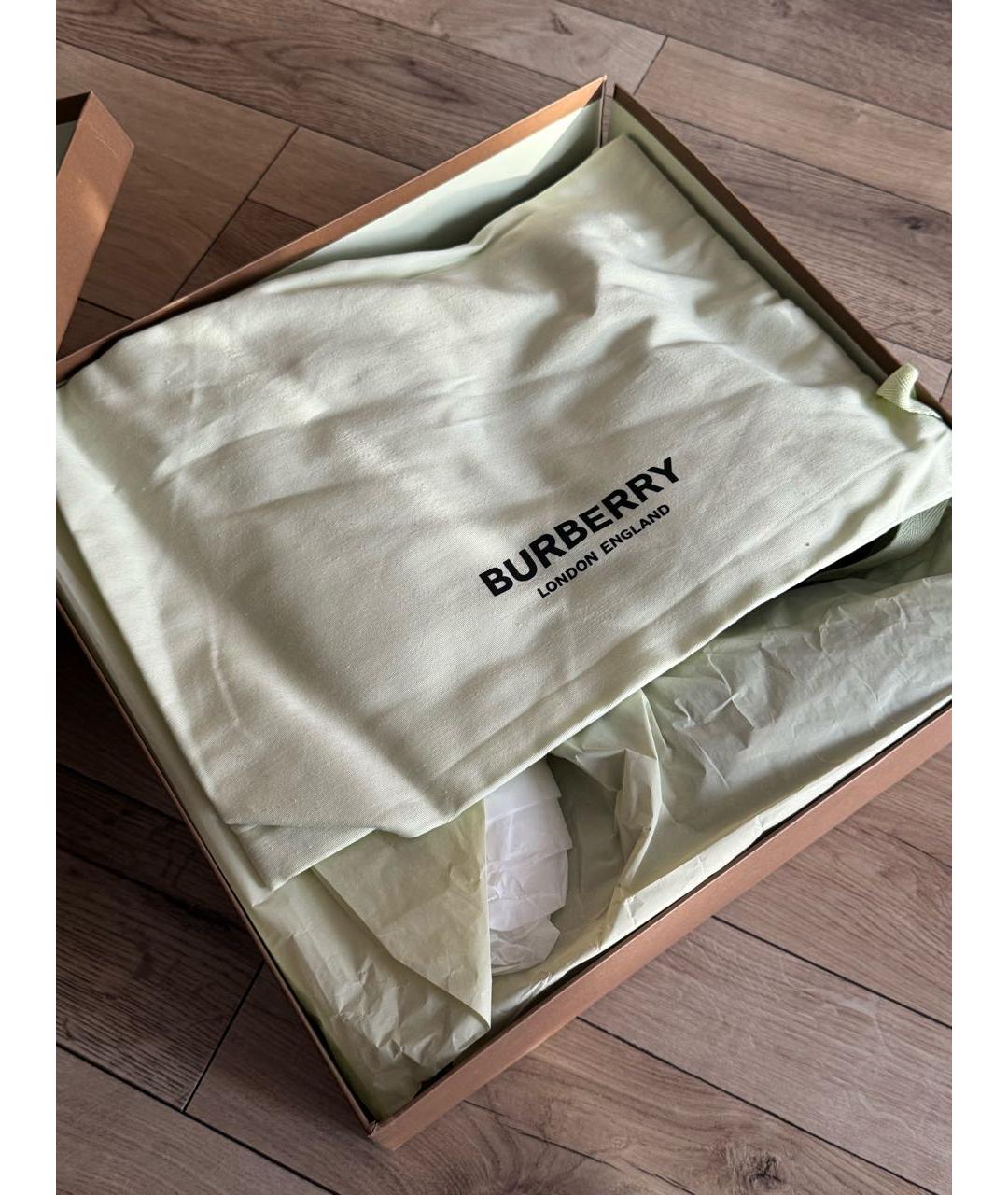 BURBERRY Черные текстильные высокие ботинки, фото 5