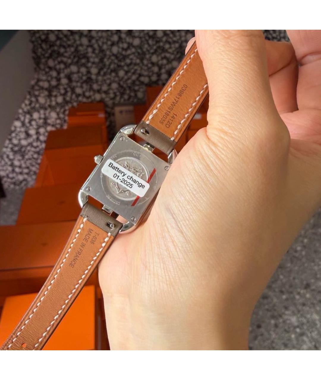 HERMES Серые часы, фото 4