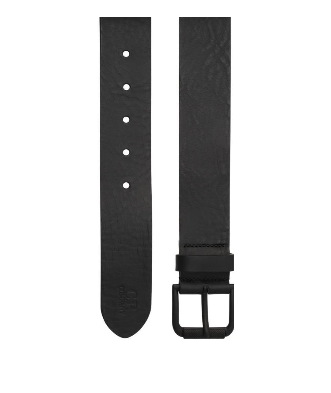 CP COMPANY Черный кожаный ремень, фото 2