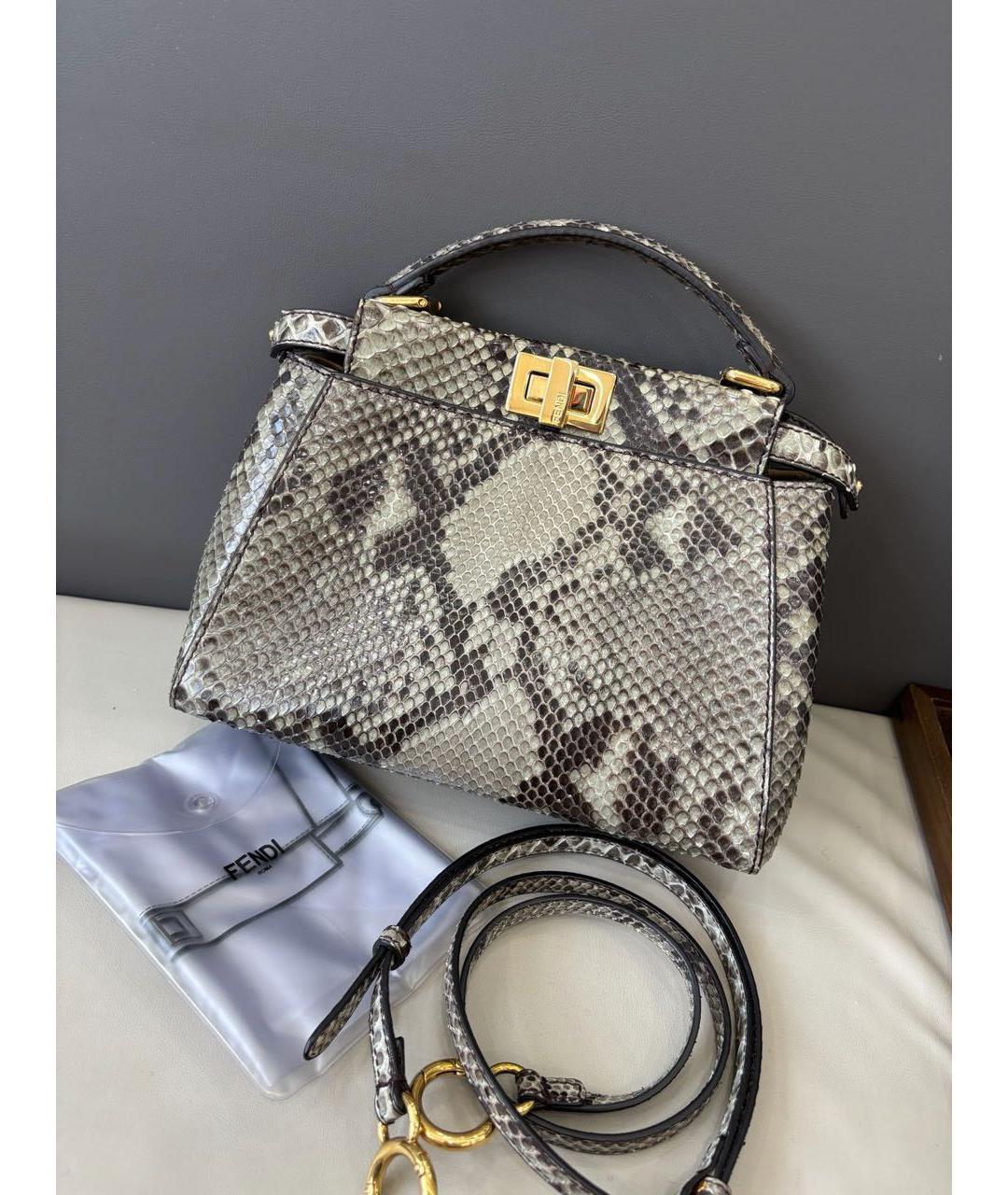 FENDI Кожаная сумка через плечо, фото 2