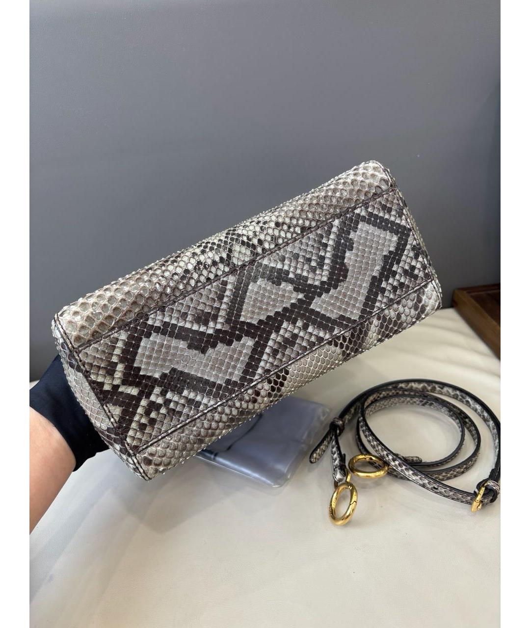 FENDI Кожаная сумка через плечо, фото 5