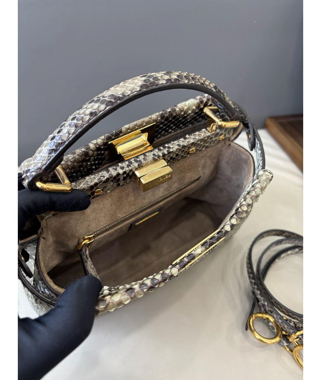 FENDI Кожаная сумка через плечо, фото 8