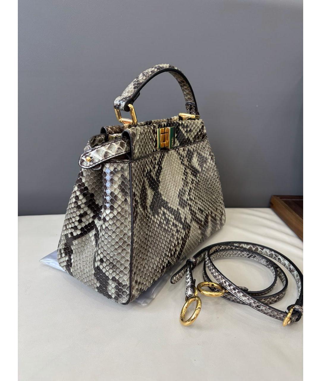 FENDI Кожаная сумка через плечо, фото 3