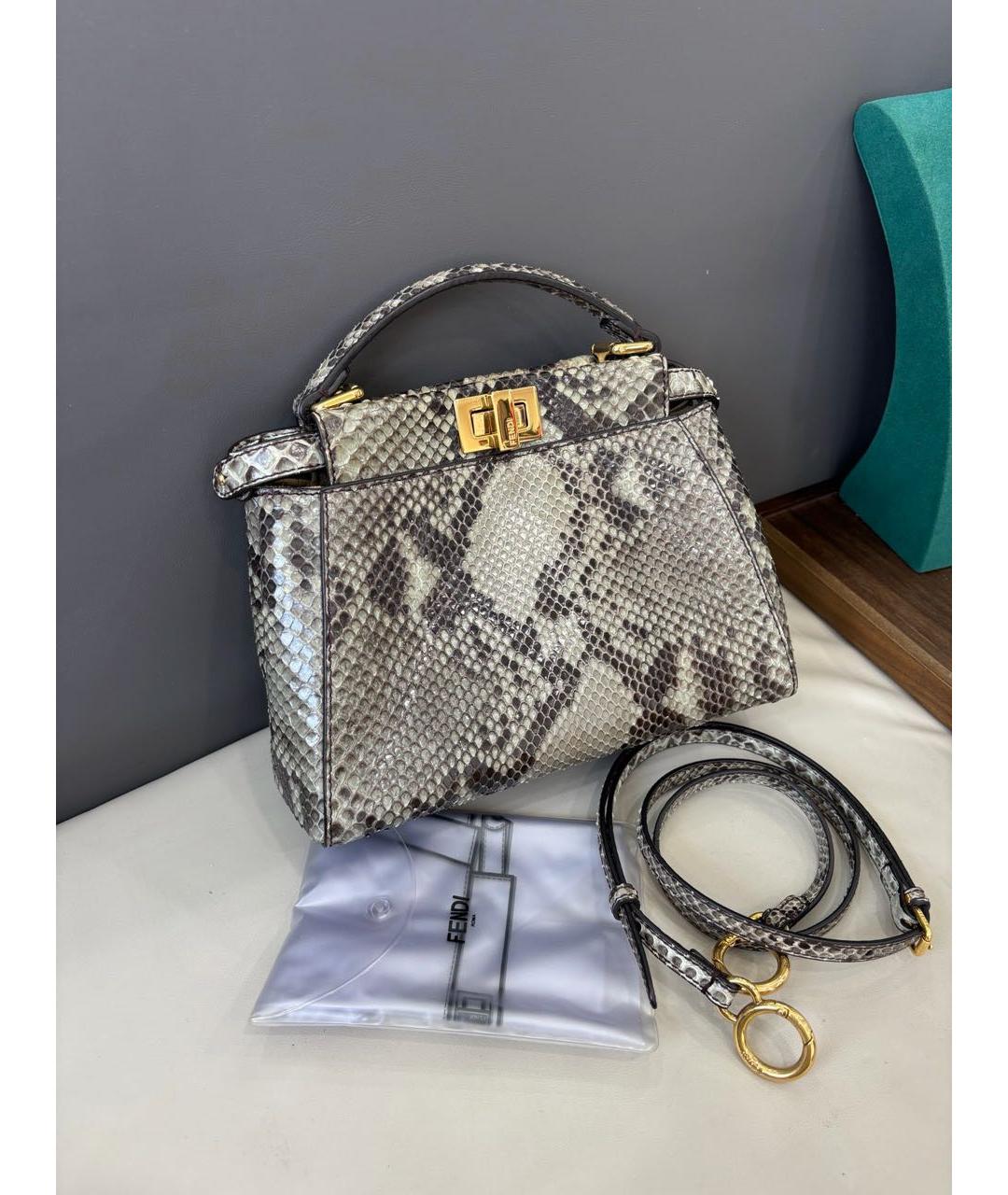 FENDI Кожаная сумка через плечо, фото 9