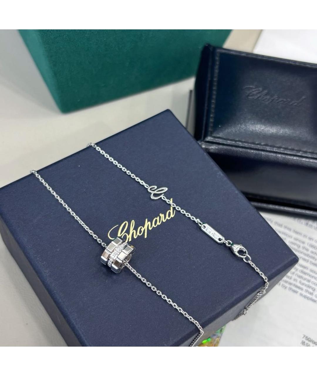 CHOPARD Белое колье из белого золота, фото 6