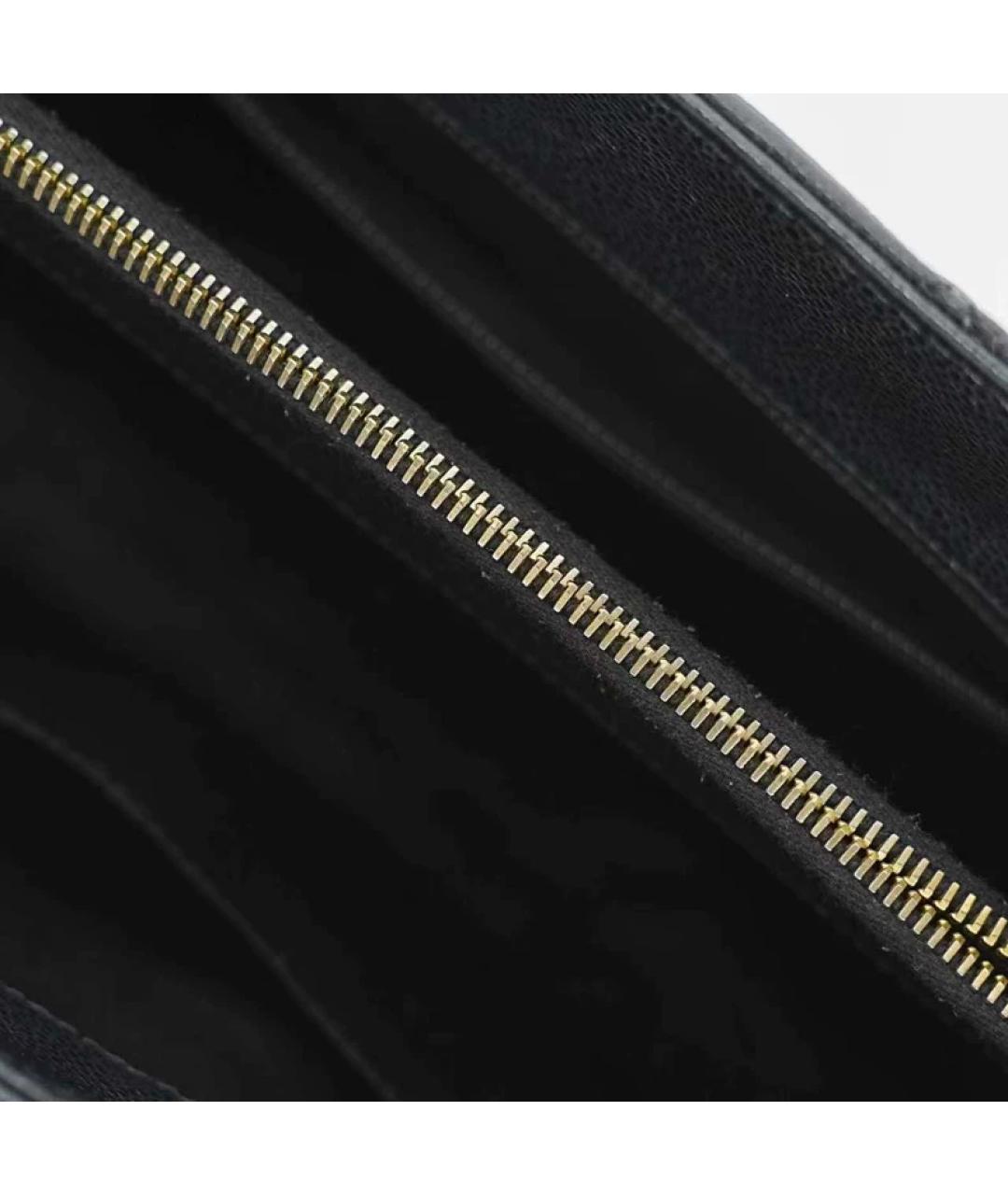 CHANEL Черная кожаная сумка тоут, фото 8