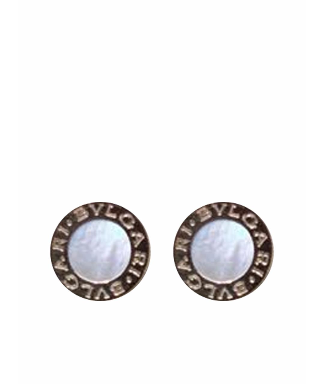 BVLGARI Белые серьги из розового золота, фото 1