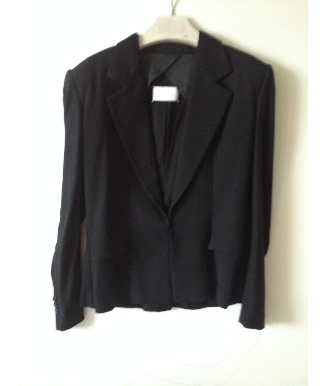 MAISON MARGIELA Черный шерстяной жакет/пиджак, фото 5