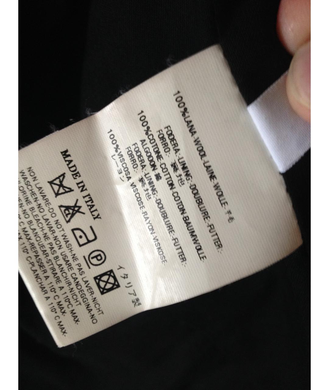 MAISON MARGIELA Черный шерстяной жакет/пиджак, фото 4