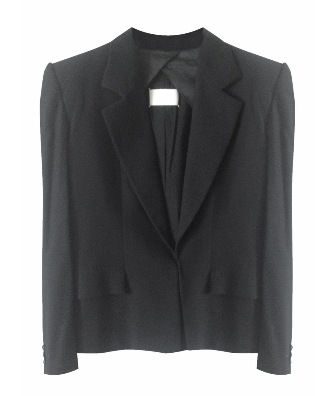 MAISON MARGIELA Черный шерстяной жакет/пиджак, фото 1