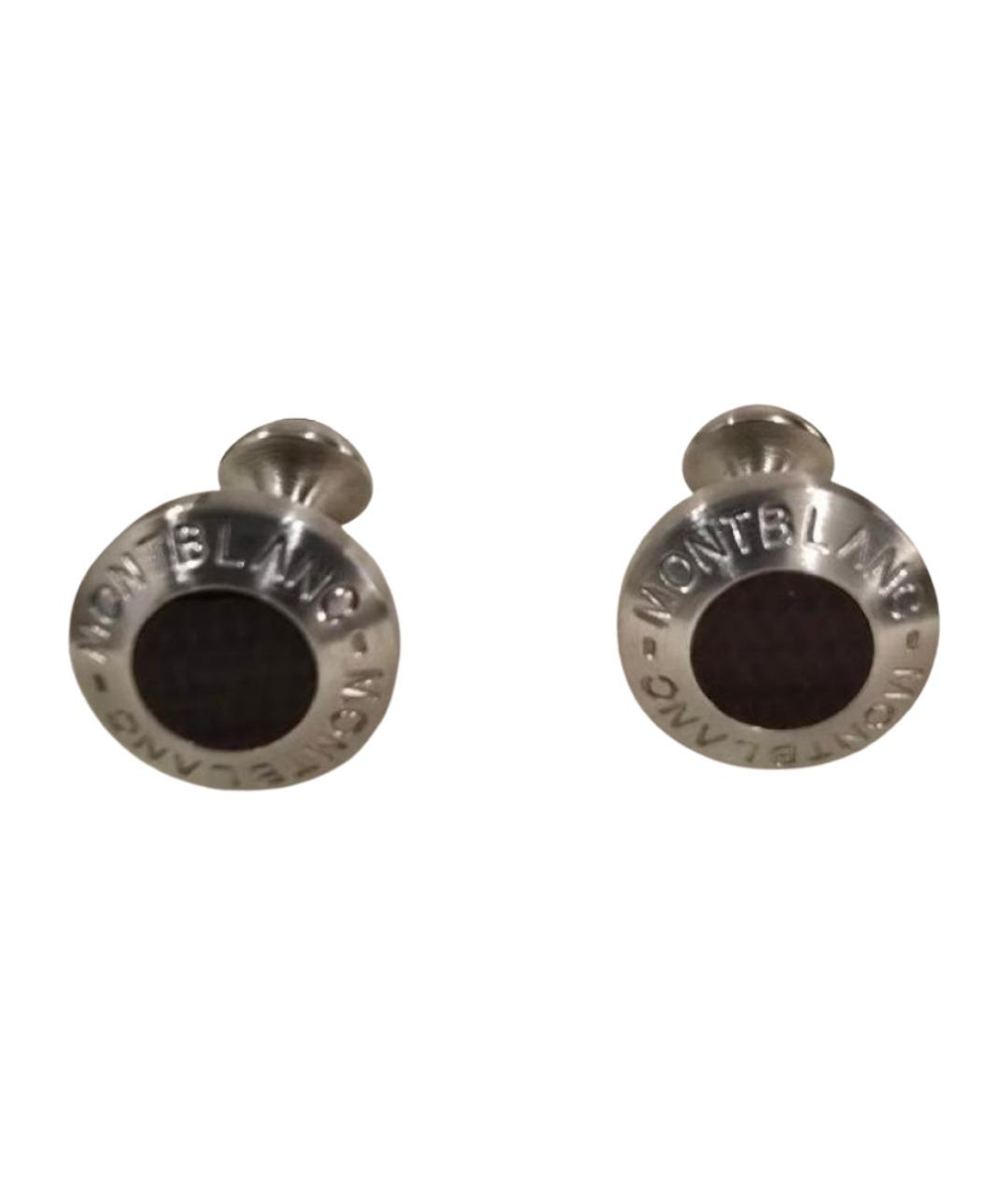 MONTBLANC Серебряные металлические запонки, фото 1