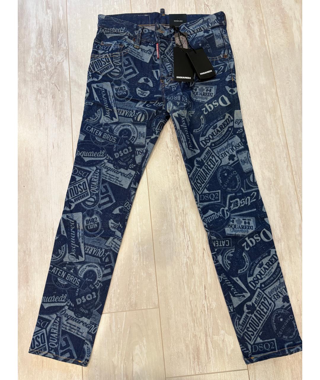 DSQUARED2 Мульти хлопко-эластановые джинсы скинни, фото 8