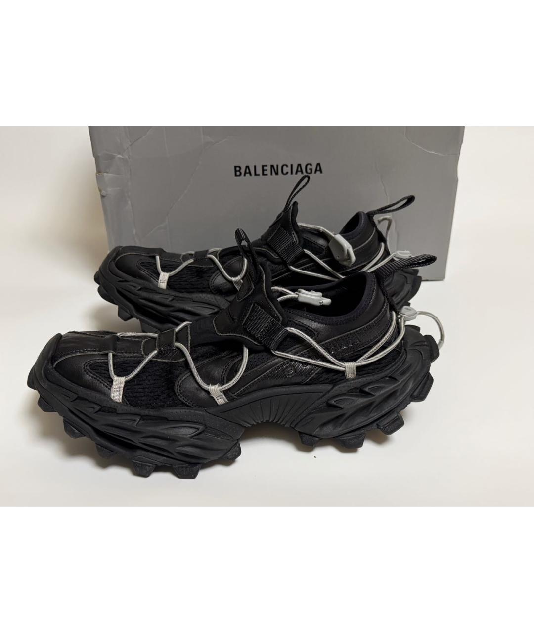 BALENCIAGA Черные резиновые низкие кроссовки / кеды, фото 8