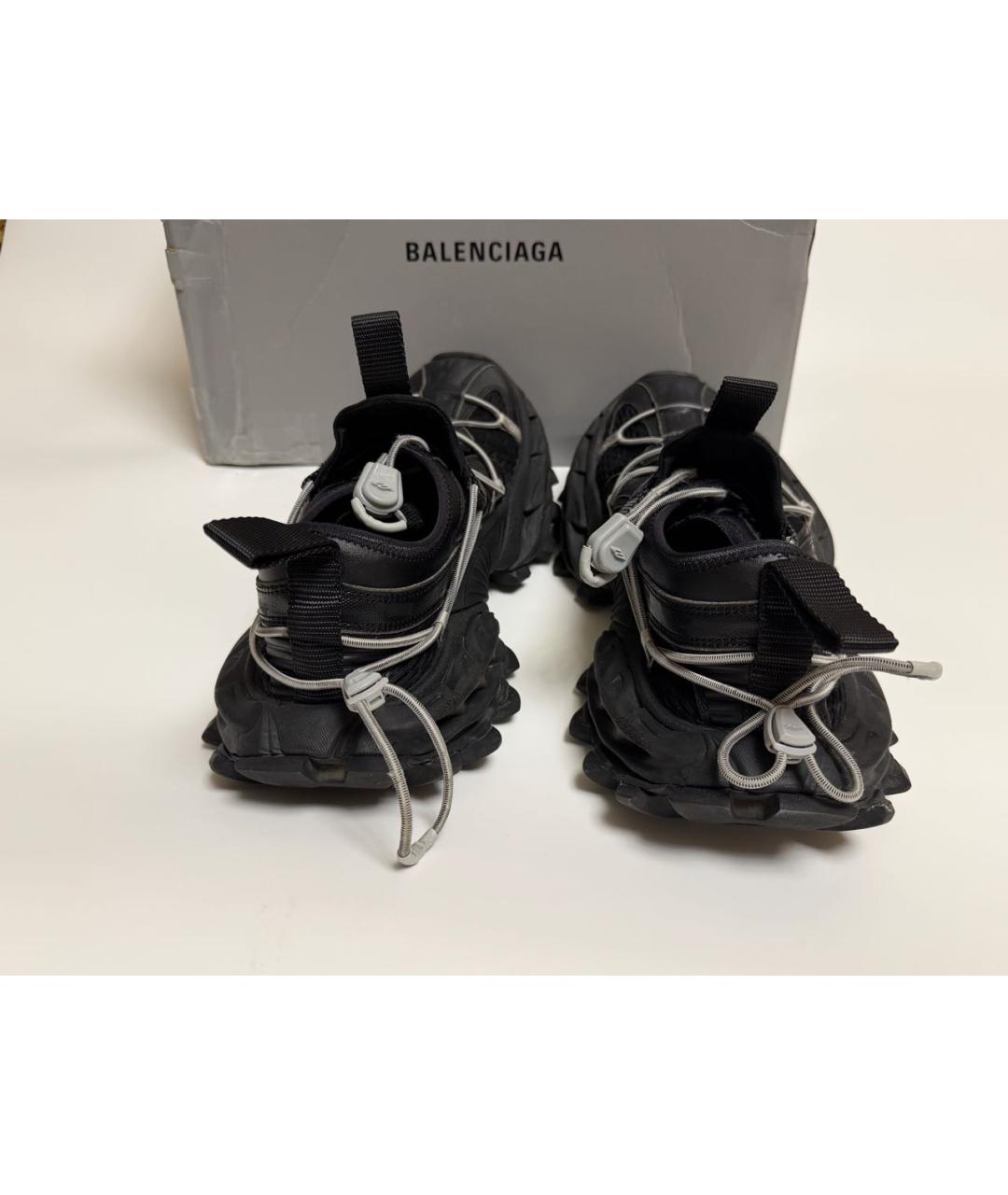 BALENCIAGA Черные резиновые низкие кроссовки / кеды, фото 3