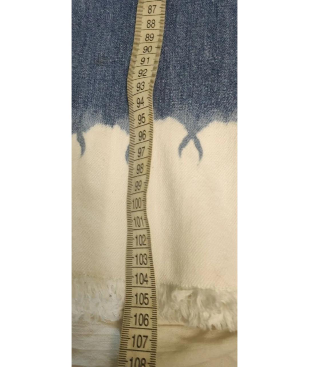 STELLA MCCARTNEY Голубые хлопковые джинсы клеш, фото 3