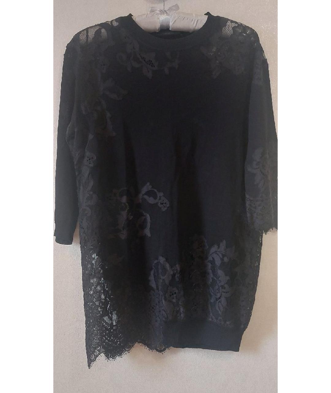 ERMANNO SCERVINO Черная кружевная блузы, фото 4