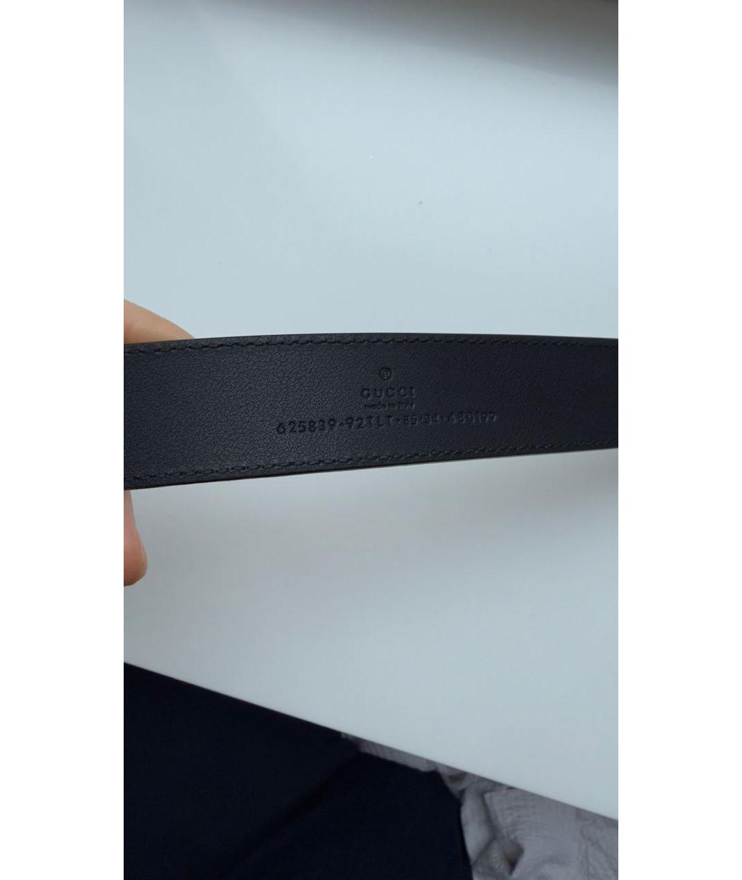 GUCCI Бежевый кожаный ремень, фото 4
