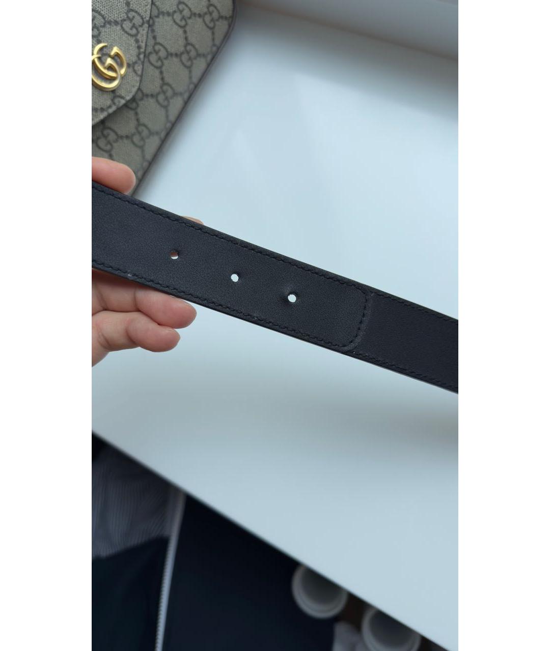 GUCCI Бежевый кожаный ремень, фото 5