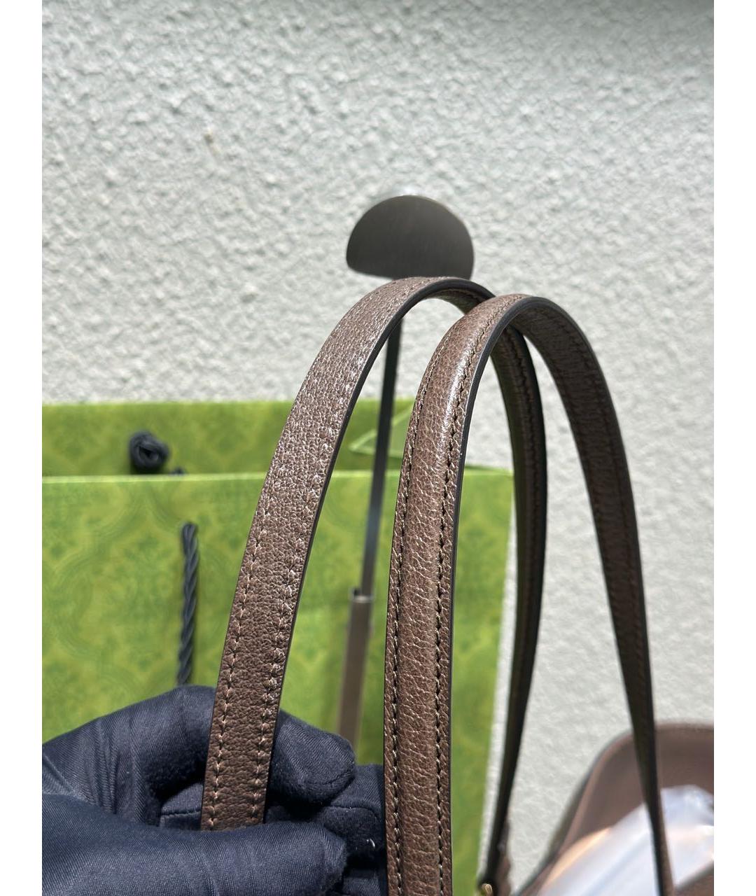 GUCCI Коричневая сумка тоут, фото 6