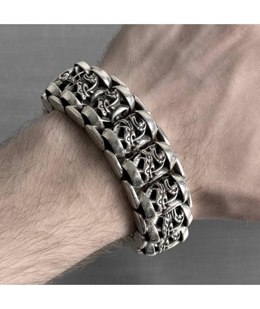 CHROME HEARTS Серебряный серебряный браслет, фото 4