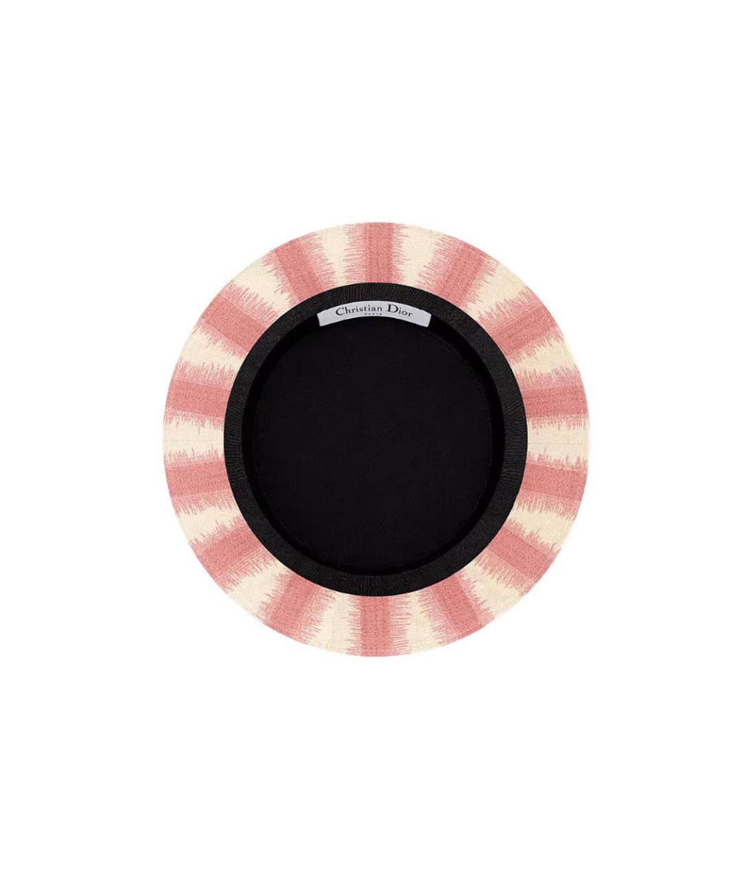 CHRISTIAN DIOR Розовая хлопковая панама, фото 3