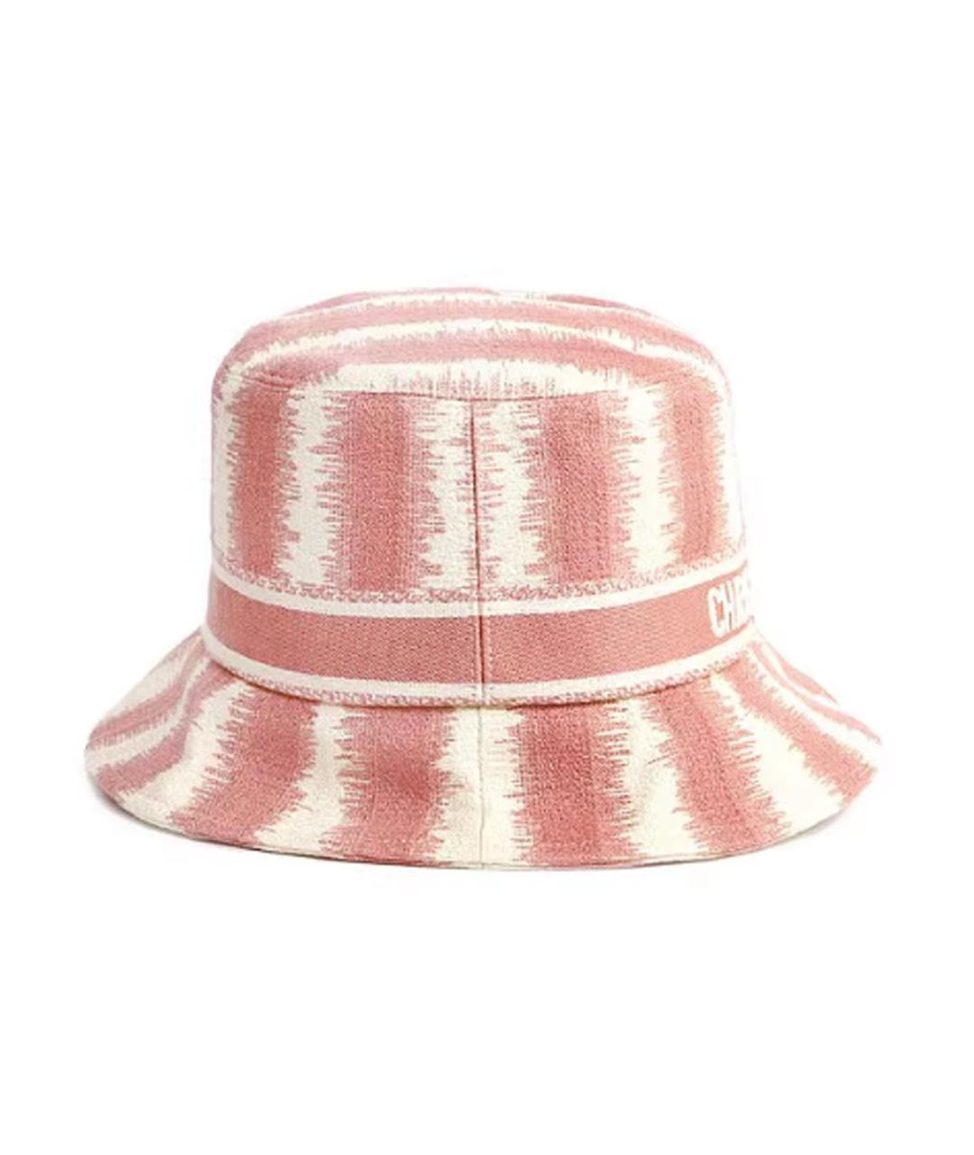 CHRISTIAN DIOR Розовая хлопковая панама, фото 1