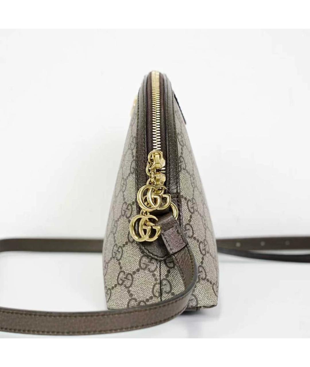 GUCCI Бежевая тканевая сумка через плечо, фото 3