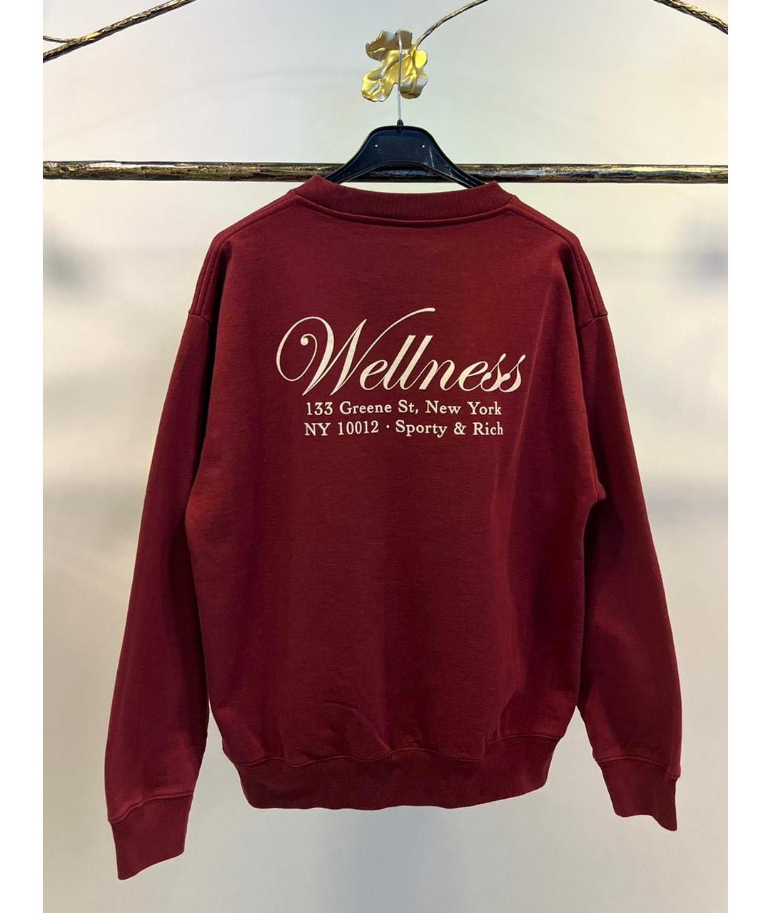 SPORTY AND RICH Бордовый хлопковый спортивные костюмы, фото 3