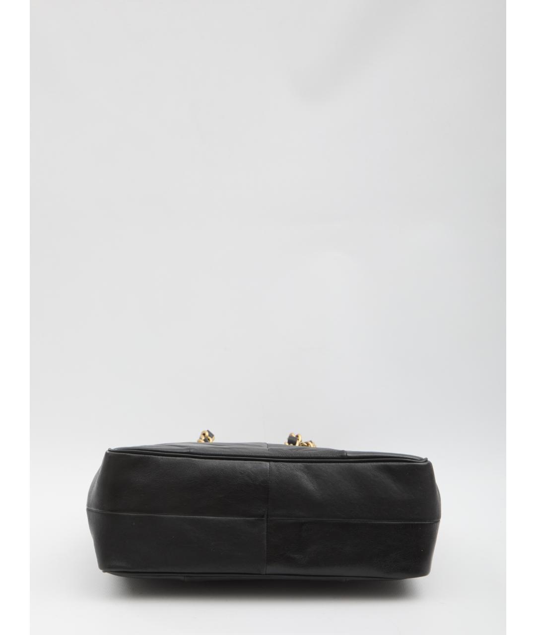 VALENTINO Черная кожаная сумка тоут, фото 3