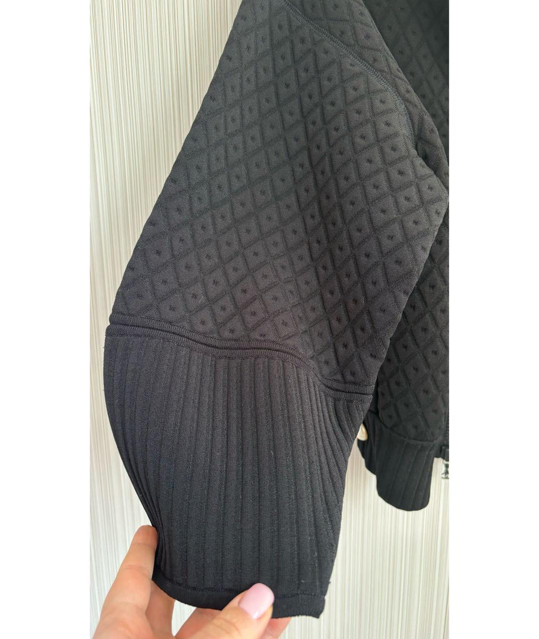 CHANEL Черная вискозная куртка, фото 6