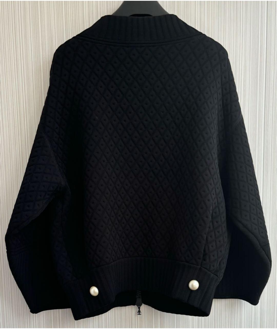 CHANEL Черная вискозная куртка, фото 5