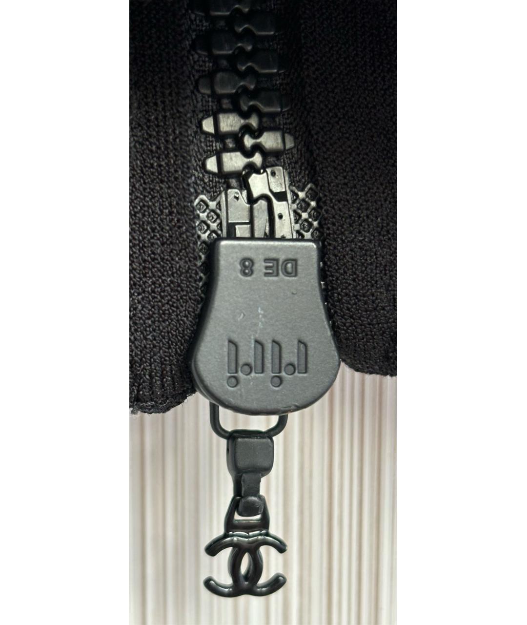 CHANEL Черная вискозная куртка, фото 4