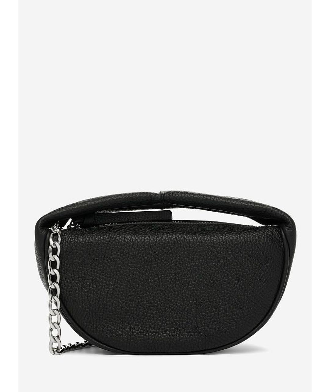 BY FAR Черная кожаная сумка с короткими ручками, фото 2