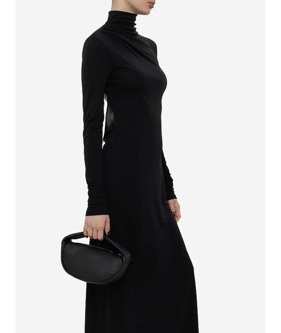 BY FAR Черная кожаная сумка с короткими ручками, фото 5