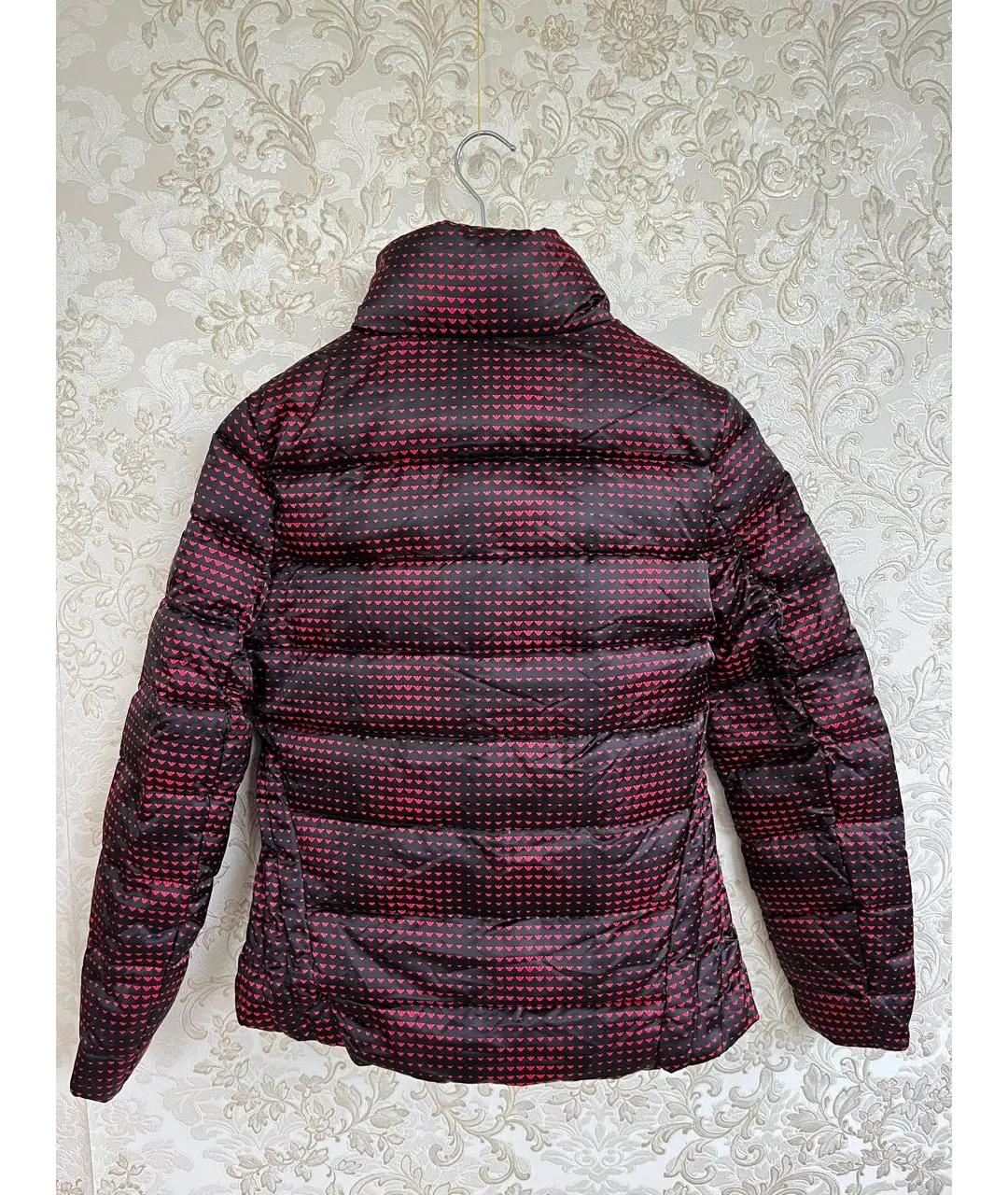 ARMANI JEANS Черный полиэстеровый пуховик, фото 5