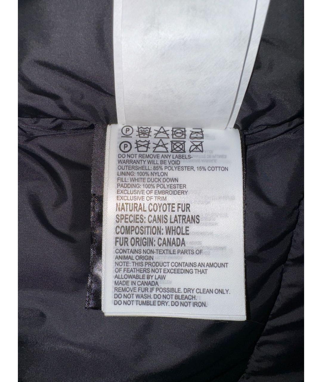 CANADA GOOSE Серая полиэстеровая парка, фото 7