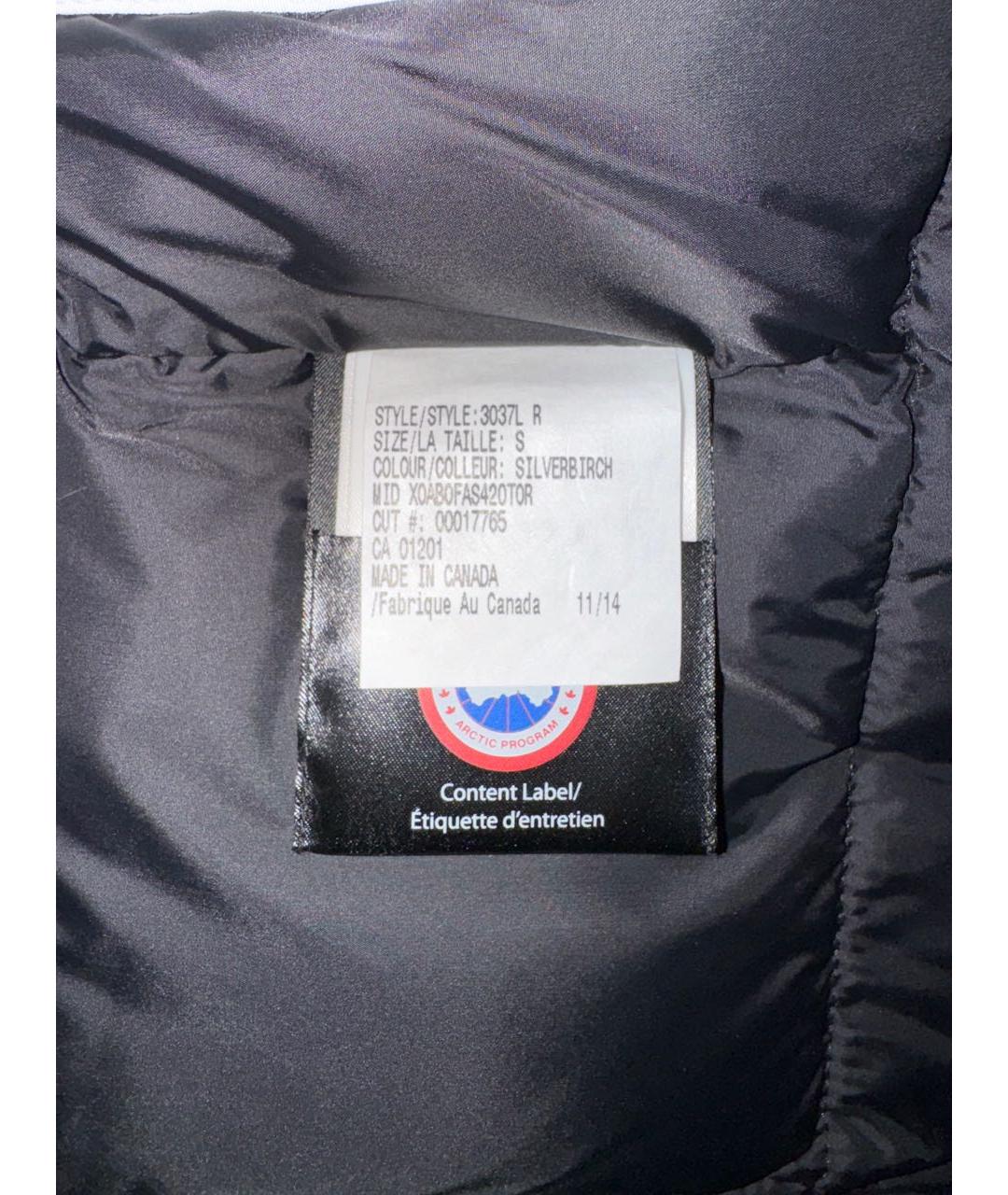CANADA GOOSE Серая полиэстеровая парка, фото 5