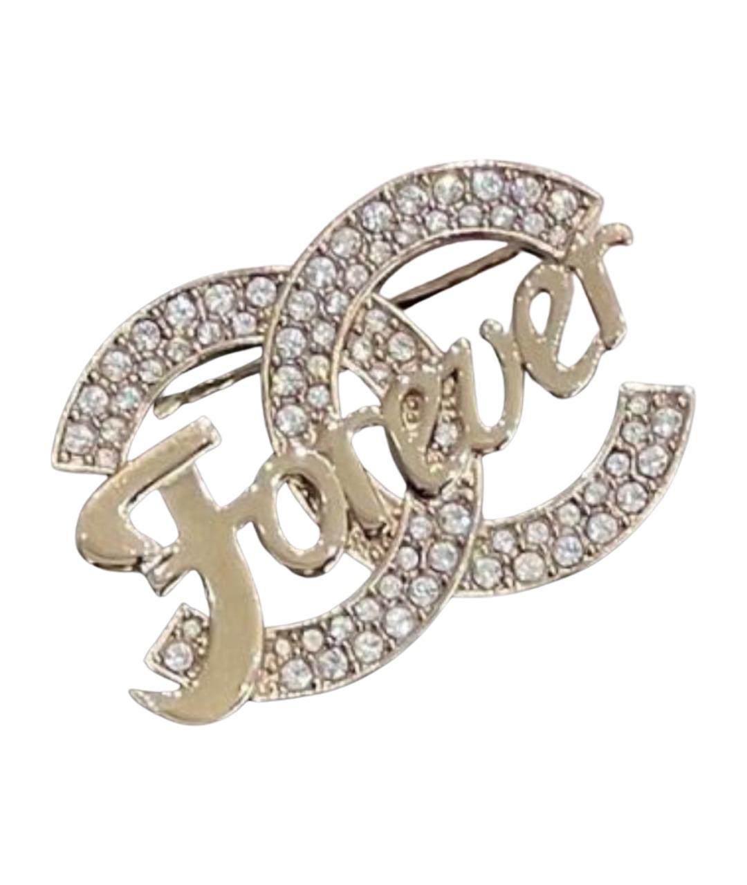 CHANEL Золотая металлическая булавка / брошь, фото 1