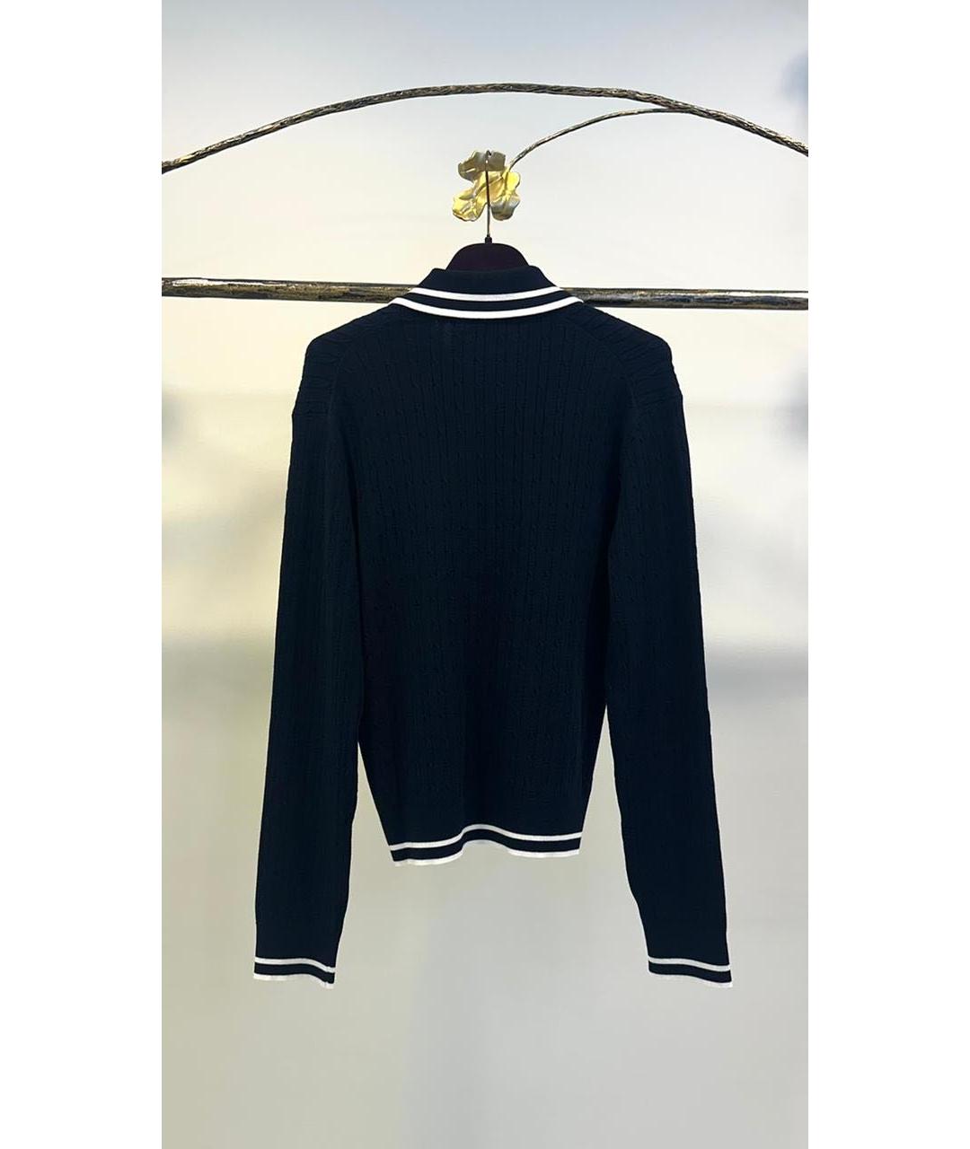 SPORTY AND RICH Темно-синий вискозный джемпер / свитер, фото 2