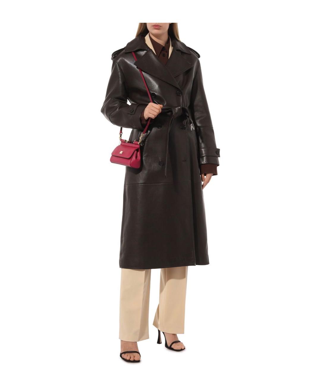 DOLCE&GABBANA Фуксия кожаная сумка через плечо, фото 8