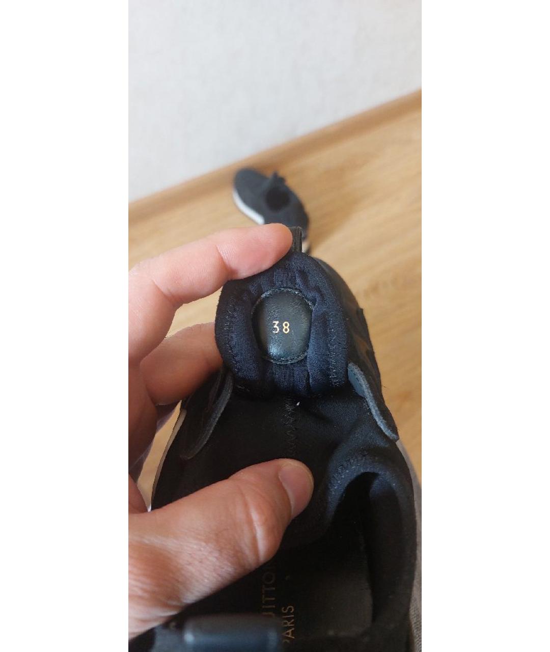 LOUIS VUITTON Черные текстильные кроссовки, фото 5